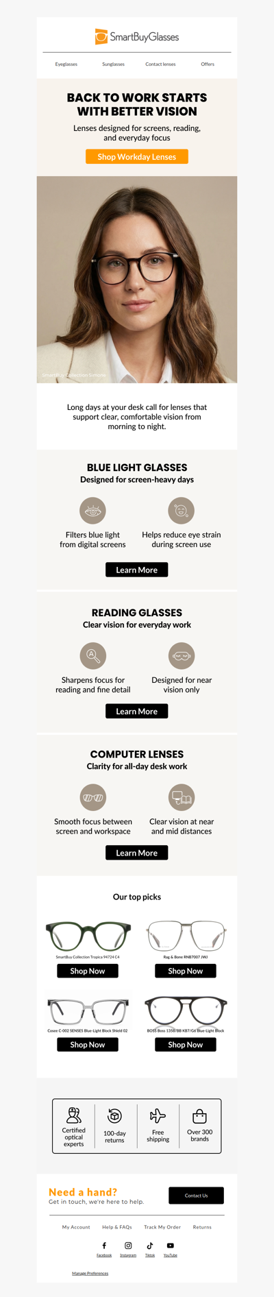 Back to work starts with better eye care