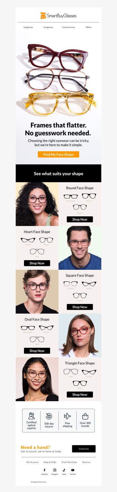 Your face shape. Your style.