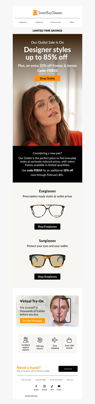 Outlet Sale: Up to 85% Off + an Extra 10%