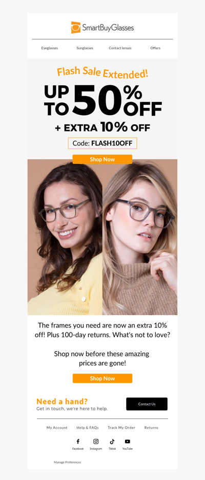 SALE EXTENDED: Last chance to shop