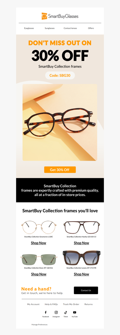 SHOP our SmartBuy Collection frames