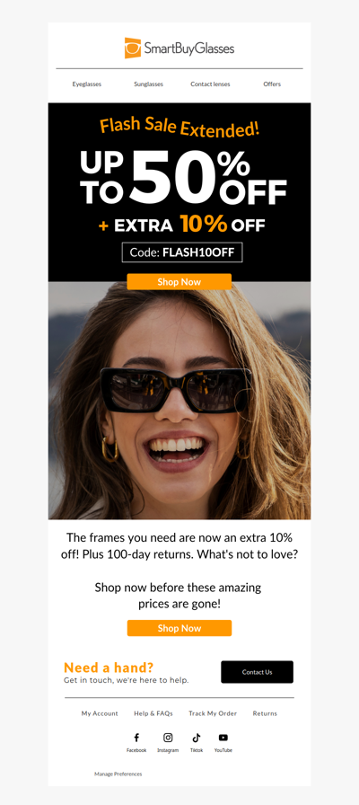 Sale Extended on All Styles