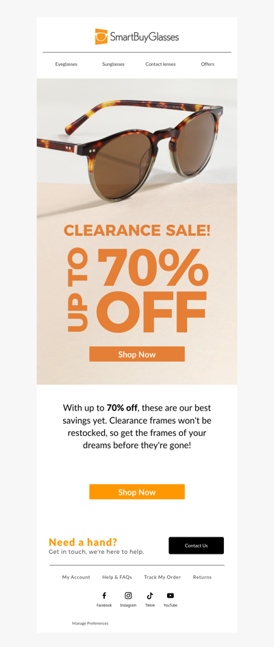 Final clearance styles, still worth a look