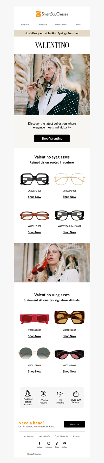The Valentino collection has landed