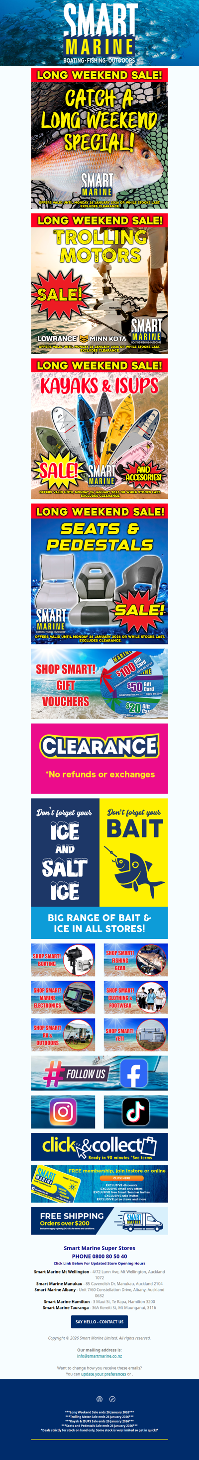 Long Weekend Sale On Now – Ends 26 Jan