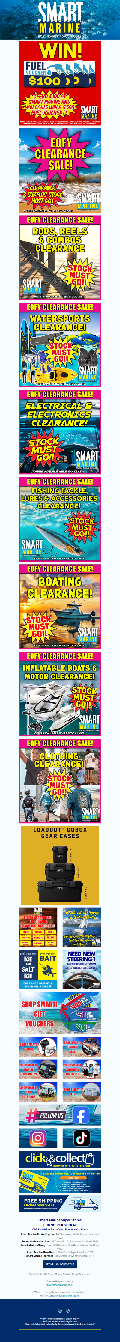 EOFY CLEARANCE SALE + Win a $500 Fuel Voucher