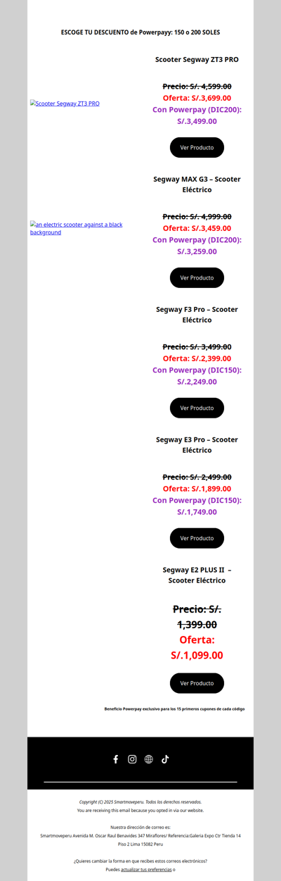 ⚫ ¡Llegó! Scooters a precio único 🛴