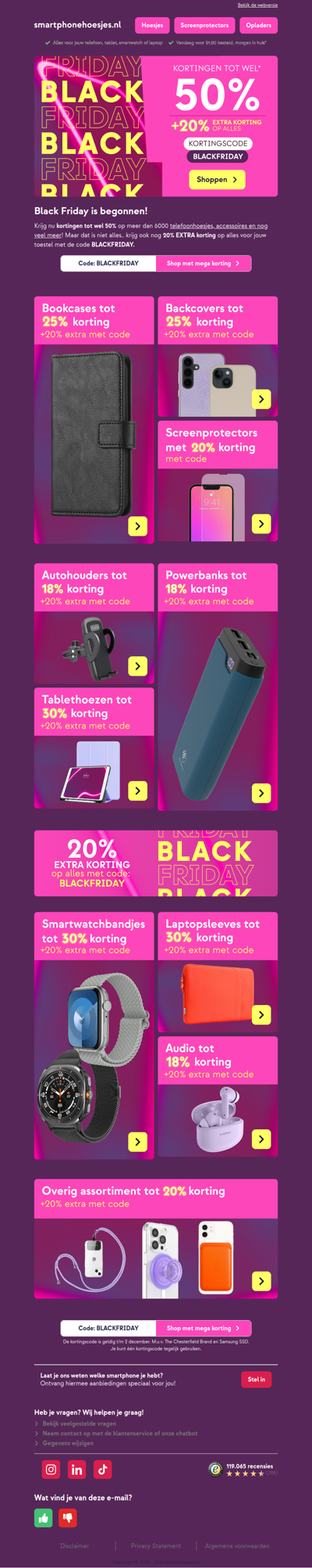 Black Friday kortingen tot 50%