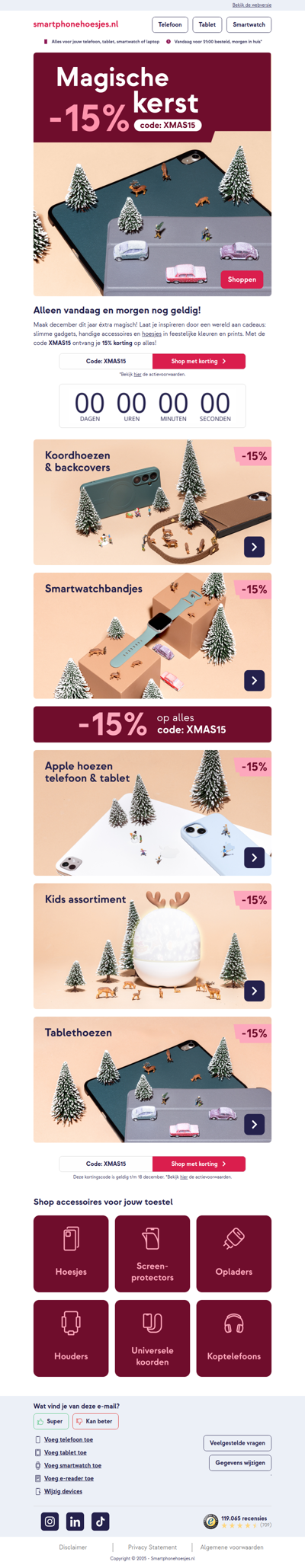 Vandaag en morgen nog geldig 🎄