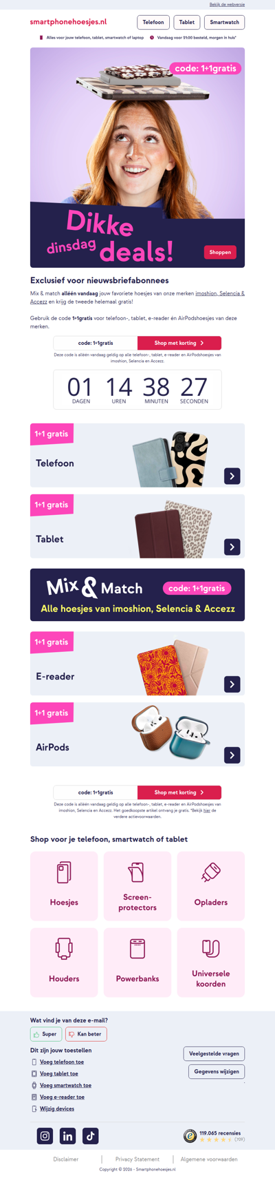 De Dikke Dinsdag Deals zijn er weer! 👀