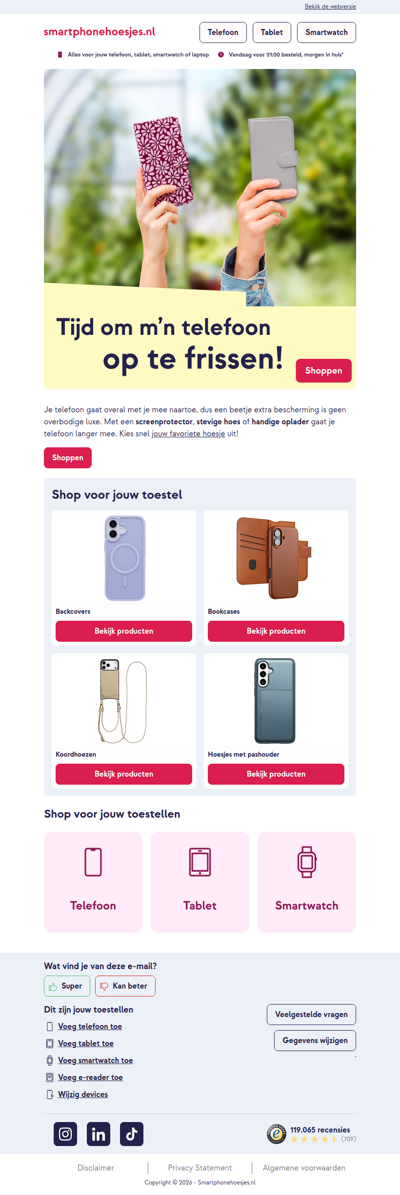 Nieuw seizoen, nieuwe telefoonhoesjes.