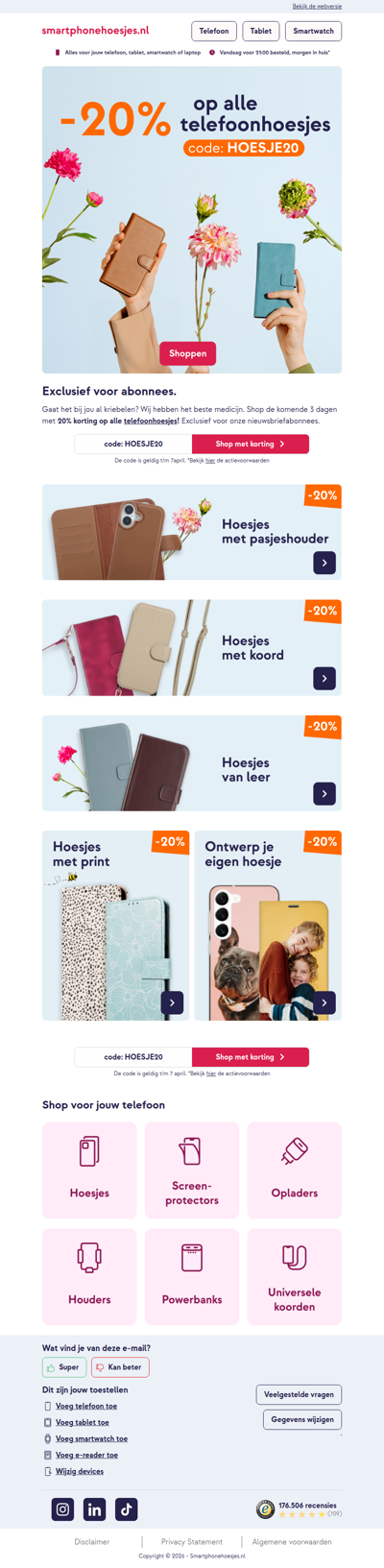 Hats-joe! Ik heb hoesjeskoorts! 🌡️