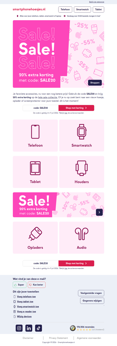 20% extra korting op de Sale! 🤩