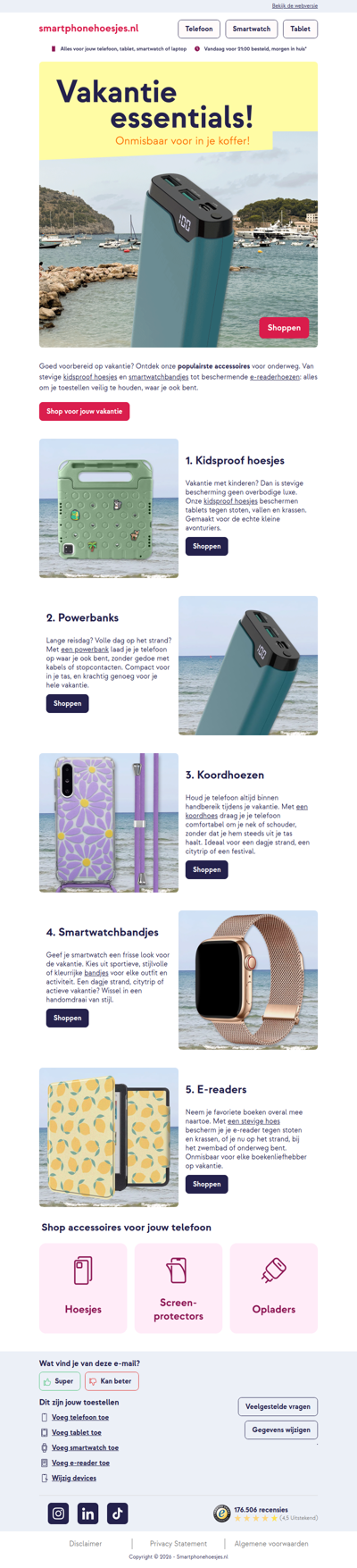 Onze vakantie essentials! 🧳