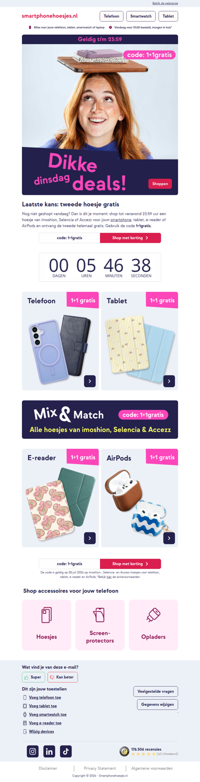 Mis de 1+1 gratis niet! 😱