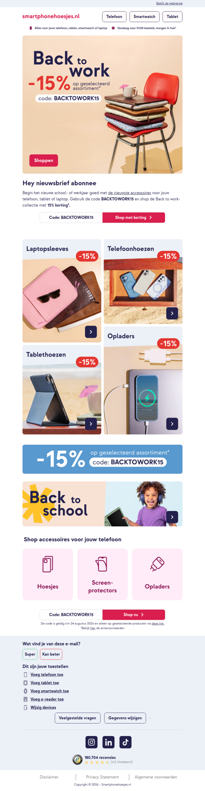 Terug van vakantie? Back to work! 👜