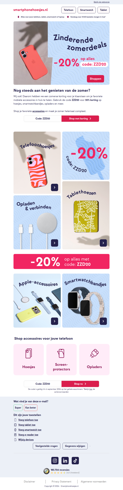 20% korting op alles! ☀️
