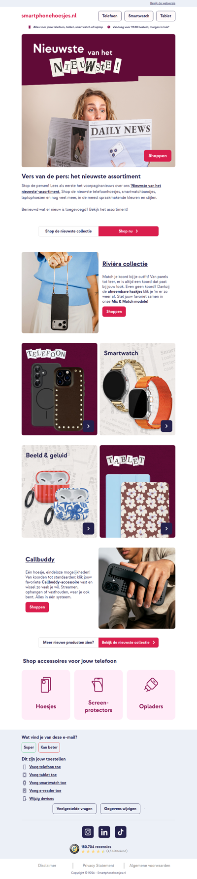 Vers van de pers: het nieuwste assortiment! 🗞️