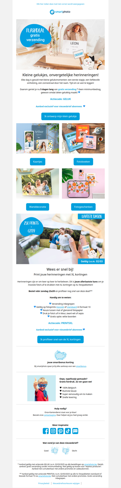 FLASHDEAL: gratis verzending op alles 😻