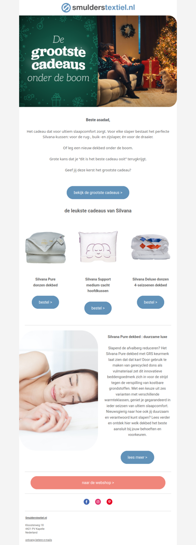 ✨ Ultiem slaapcomfort cadeau doen?