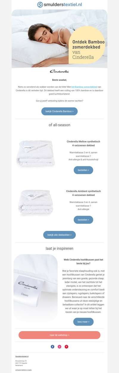 Warm in bed? Tijd voor een zomerdekbed!