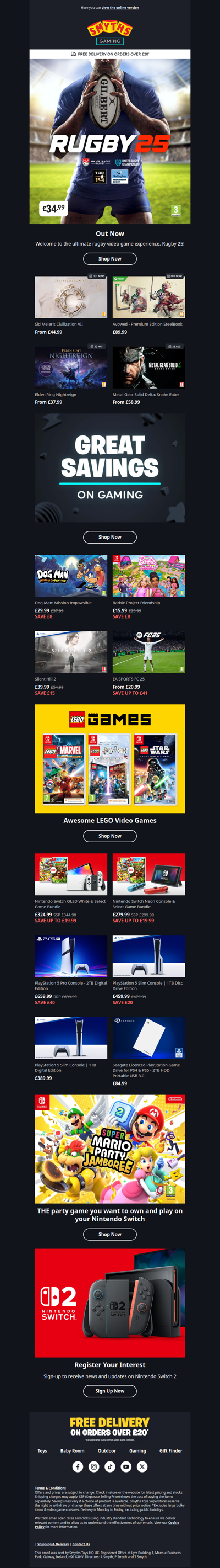 New Games & Great Gaming Offers!