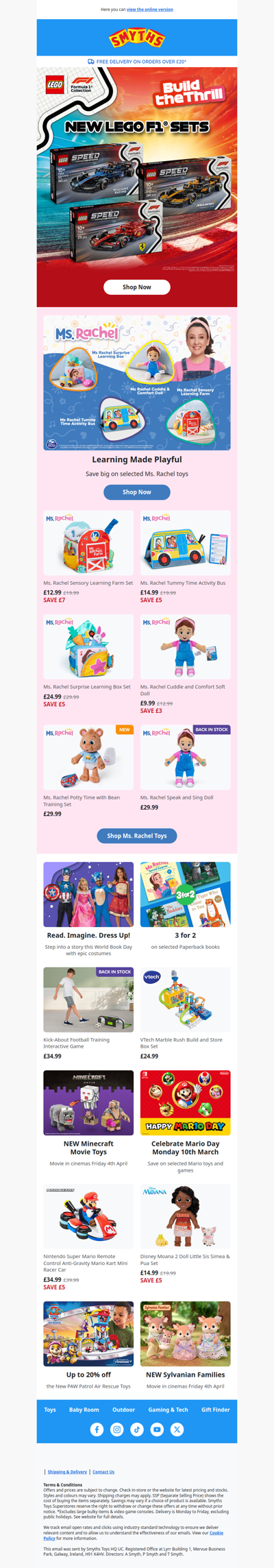 Save big on selected Ms. Rachel toys and more!