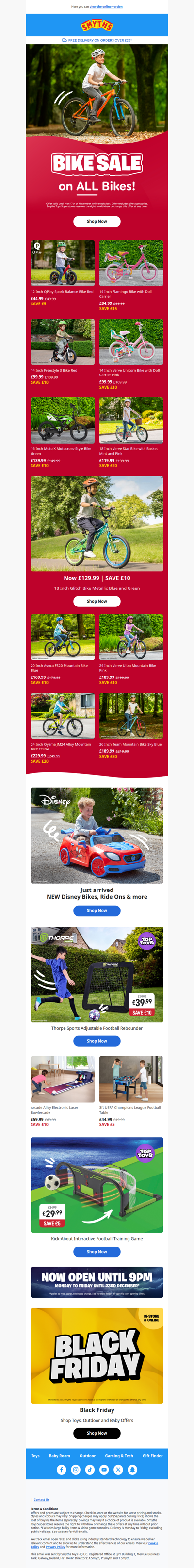 Bike Sale on All Bikes!