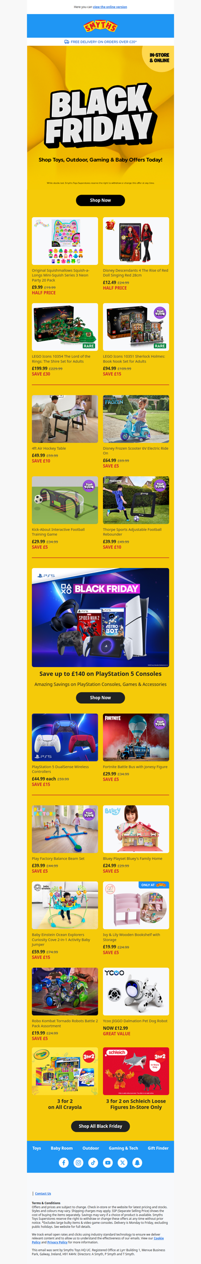 Black Friday - Shop toys, outdoor, gaming and baby offers today!