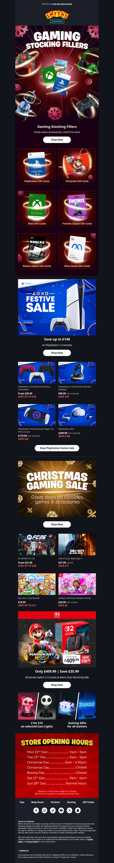 Gaming Gift Cards are the perfect gift!