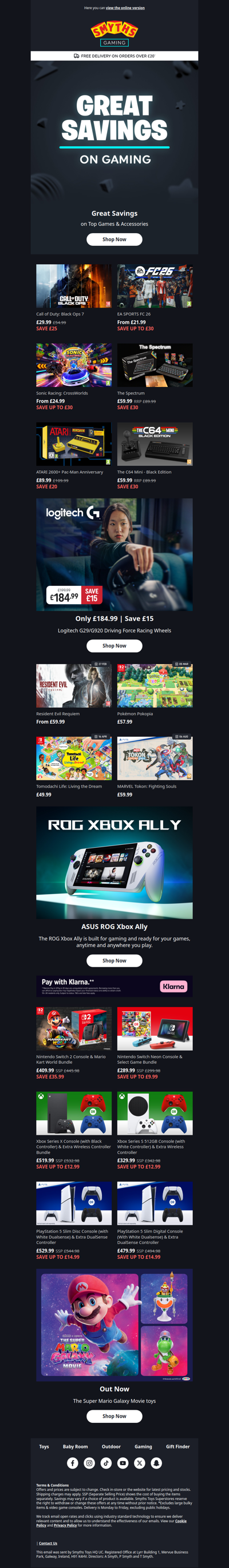 Great Savings on Top Games & Accessories