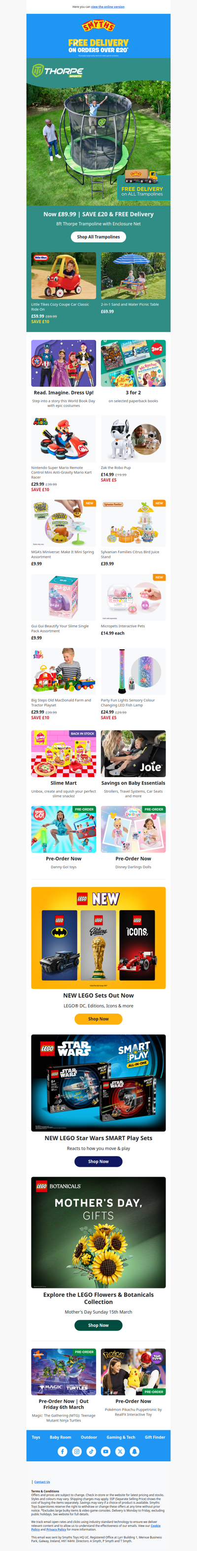 FREE Delivery on ALL Trampolines