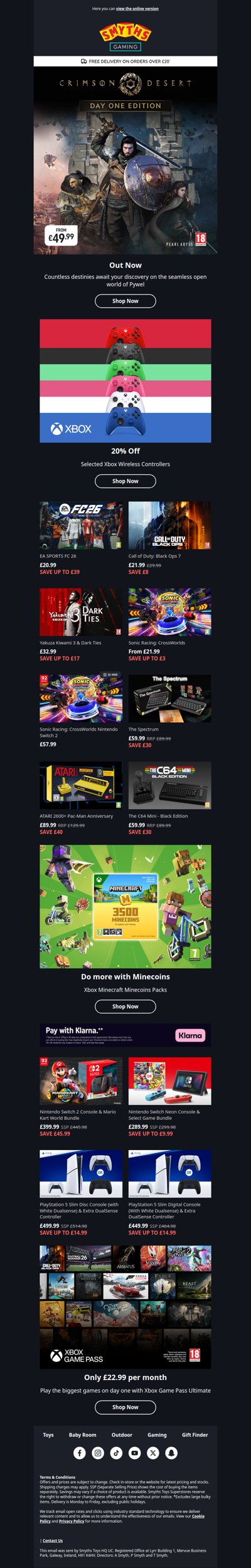 Save 20% on Xbox Controllers & more offers