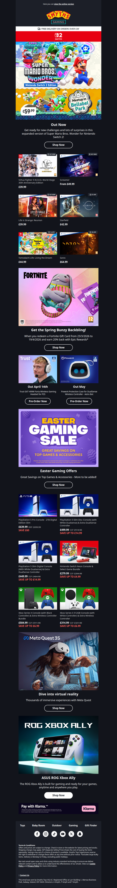 Super Mario Wonder for Nintendo Switch 2 & Easter offers!
