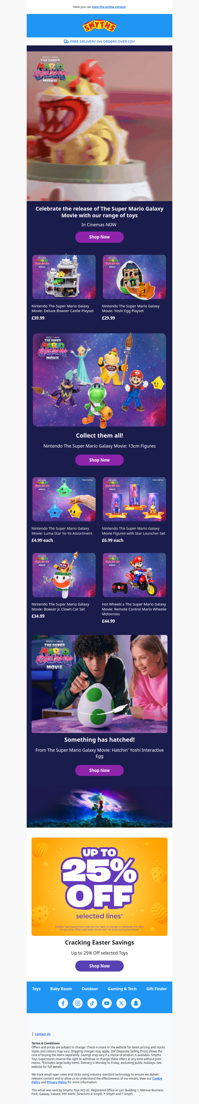 Celebrate the release of The Super Mario Galaxy Movie 🪐✨ In cinemas now!