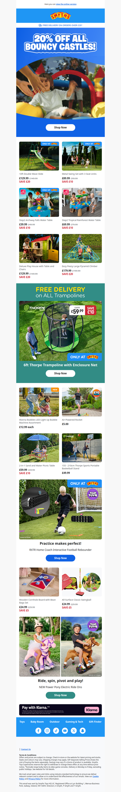 20% Off All Bouncy Castles