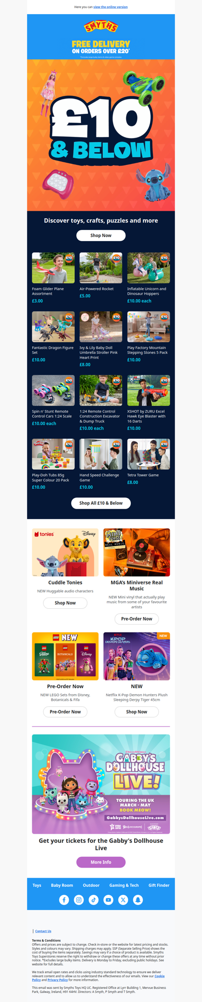 Lots of fun guaranteed for only £10 & Below!