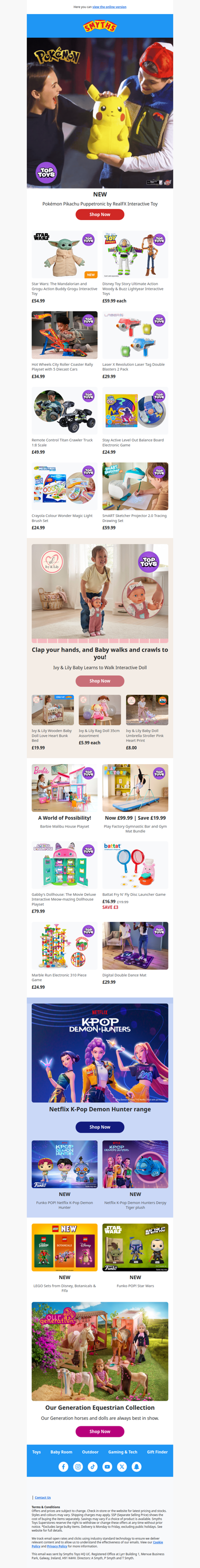 Check out our Top Toys - Pokémon, Toy Story and more!