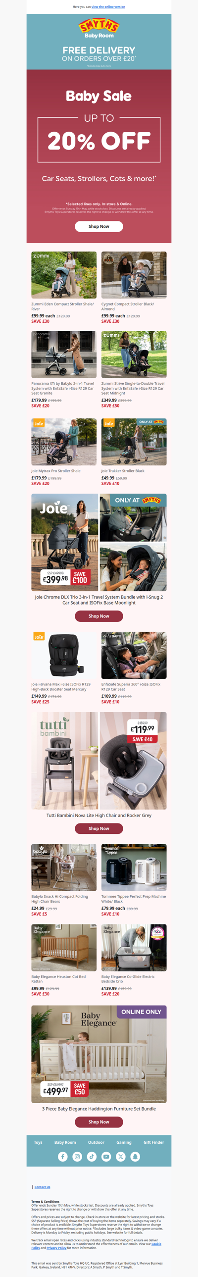 Hurry! Baby Sale ends Sunday 10th May