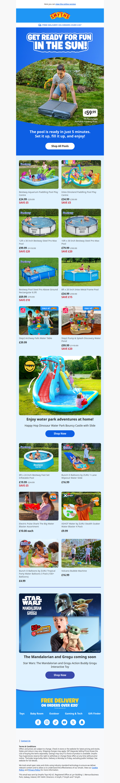 Get ready for fun in the sun with our range of pools and sand pits! ☀️