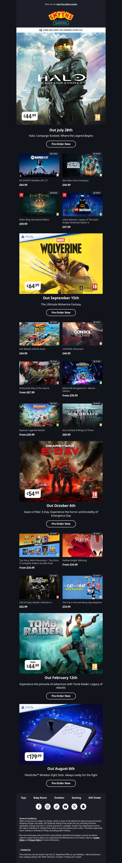 Pre-Order NEW Games Just Announced!