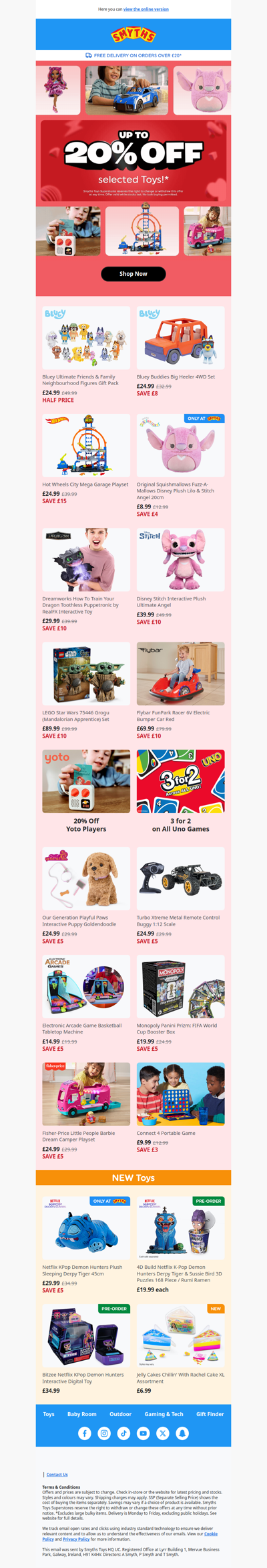 SAVE Up To 20% Off Selected Toys