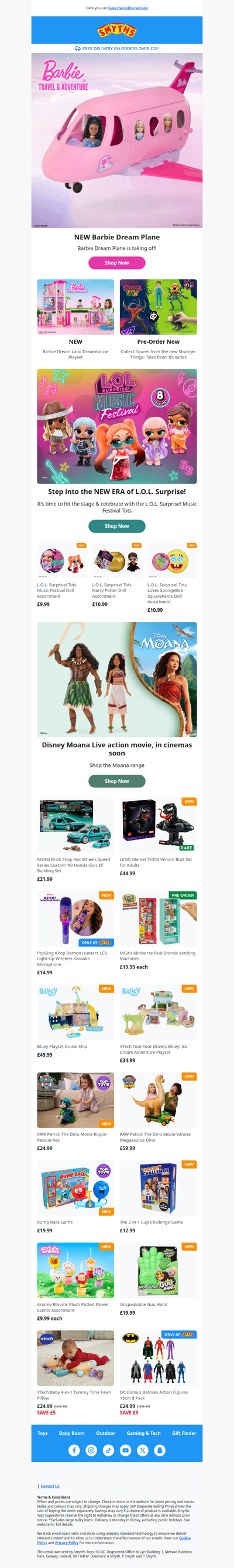 NEW from Barbie, Bluey, PAW Patrol and many more!