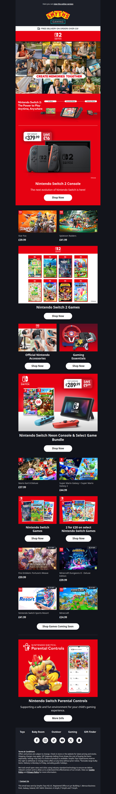 Create Memories Together with Nintendo Switch