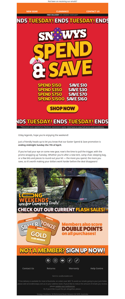 Last days to Spend & Save 🐣