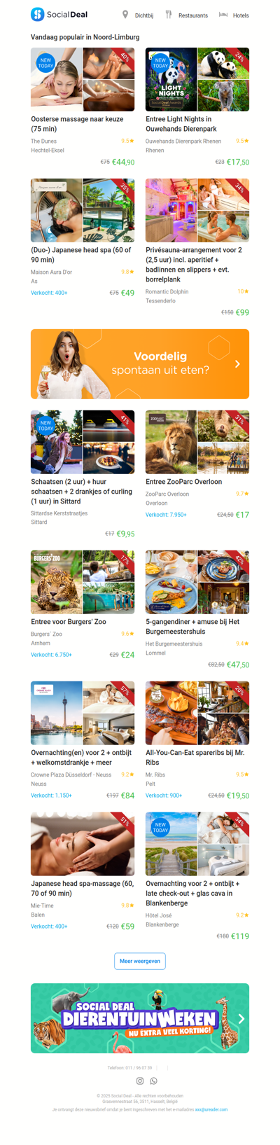 Oosterse massage naar keuze (75 min) | Entree Light Nights in Ouwehands Dierenpark