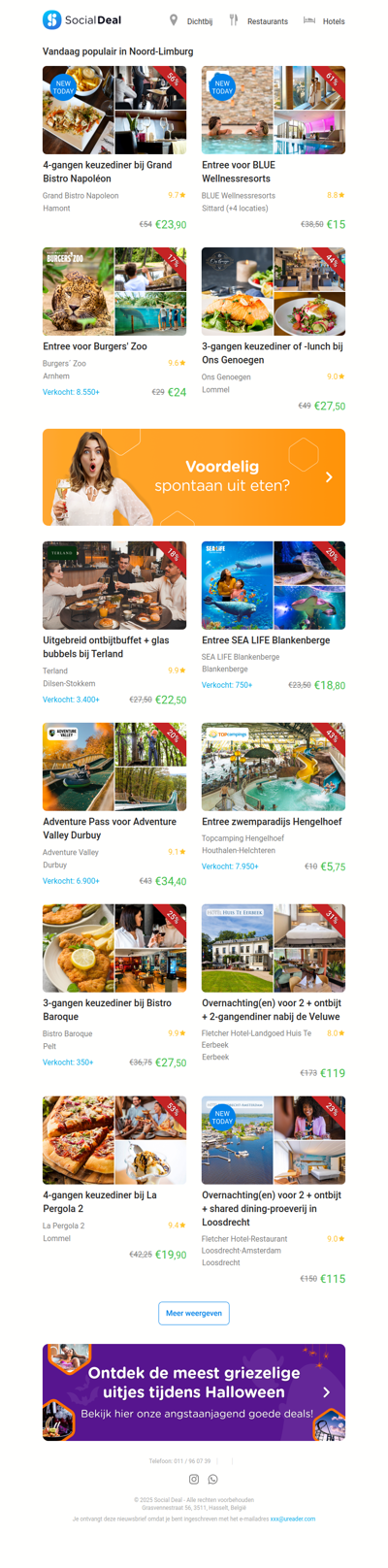 4-gangen keuzediner bij Grand Bistro Napoléon | Entree voor BLUE Wellnessresorts