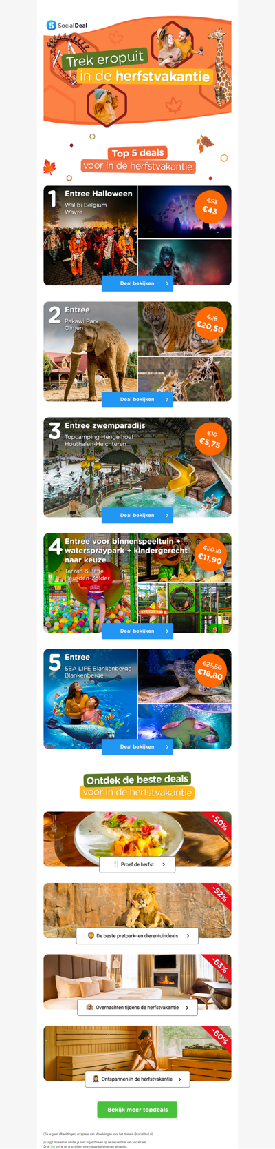 Op zoek naar inspiratie voor de herfstvakantie? 🍂 Bekijk de beste herfstdeals en trek er voordelig opuit! 🎢🧡