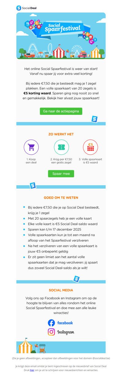 🎈💰 Spaar voor extra veel korting tijdens het Social Spaarfestival!