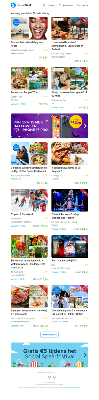 Tandenbleekbehandeling naar keuze | Luxe shared brunch of themadiner bij Lake House by Terland